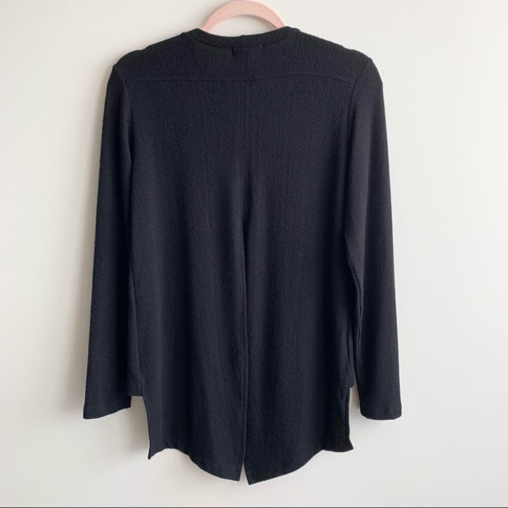 LNA Womens Sweater Open Split Back Slit Black Whimsigoth Athleisure loungewear - Picture 15 of 16
